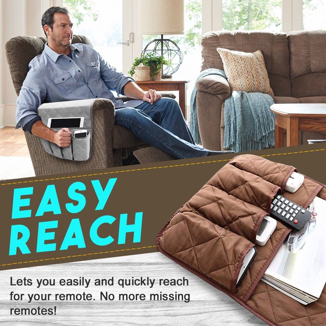 Non-Slip Sofa Couch Armrest Organizer