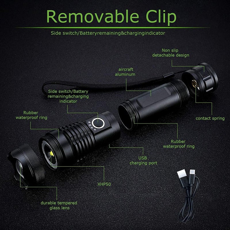 Waterproof laser flashlight