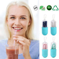 Silicone Straw Drinking Reusable,4PCS