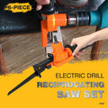 6-Piece Electric Drill Reciprocating Saw Set