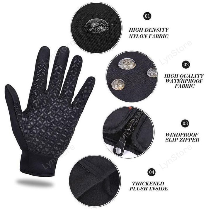 🎁Christmas pre-sale-50% OFF🎁Unisex Touchscreen Full Finger Waterproof Gloves