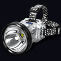 LED glare head-mounted flashlight