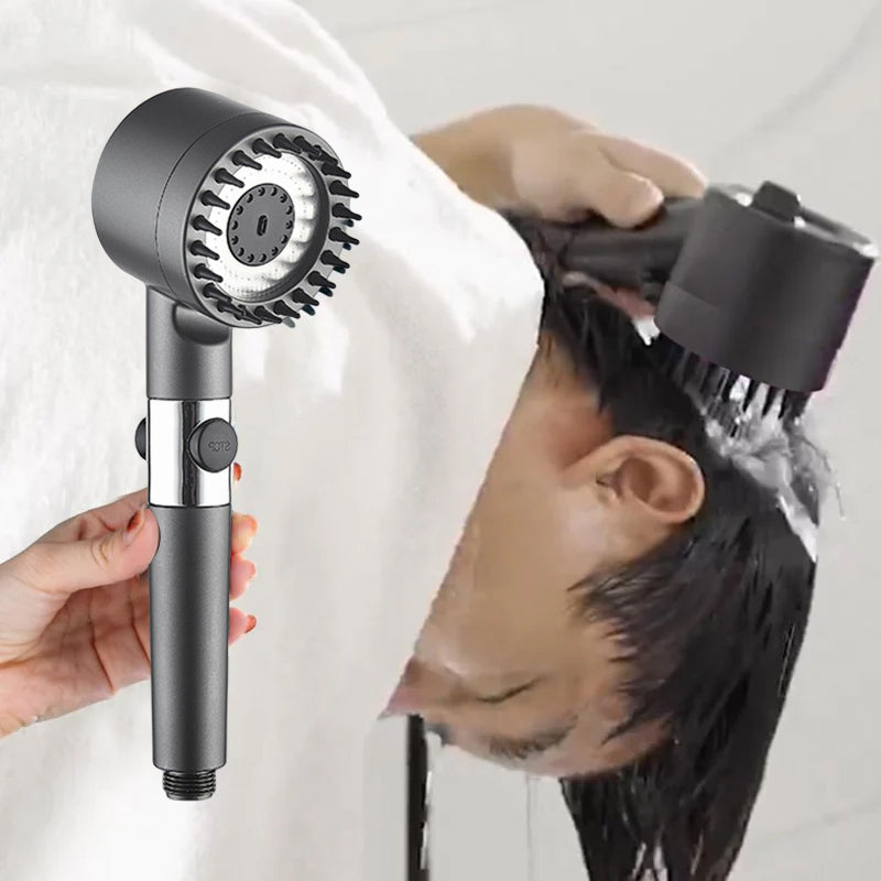 Multifunctional one-button adjustment shower head