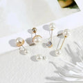 Women Vintage Pins Double Head Simulation Pearl Big Brooches, 5PCs