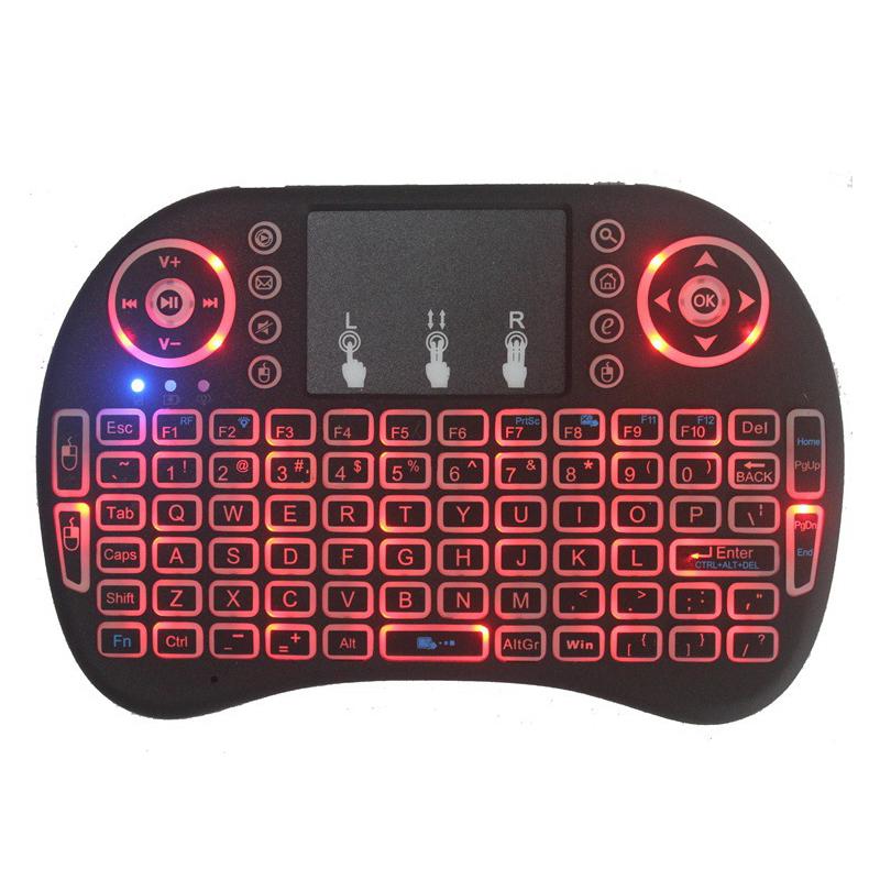 i8 Mini Wireless Tri-Color Backlit Running Keyboard