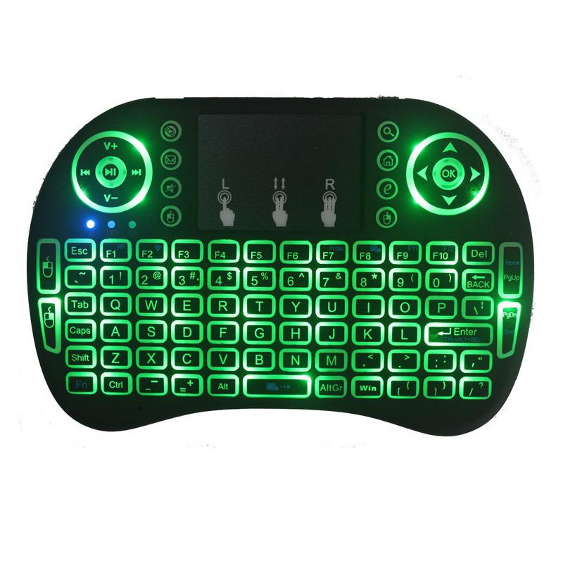 i8 Mini Wireless Tri-Color Backlit Running Keyboard
