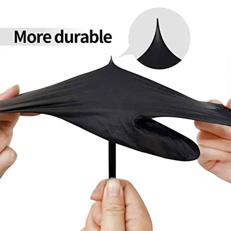 🔥50% OFF🔥100PCS Of Disposable Black Nitrile Gloves