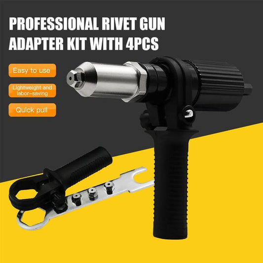 【🔥50% OFF🔥】Professional Rivet Gun Adapter Kit 🛠With 120 PCS RIVET WITH BOX