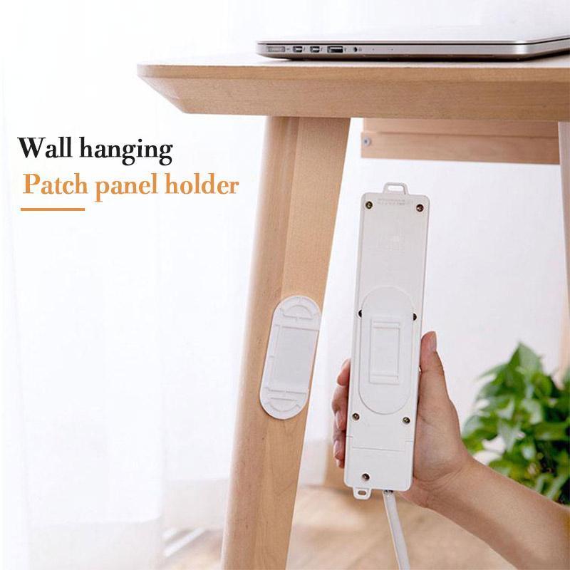 Power Strip Holder - Punch-Free Wall Hanging Patch Panel Holder