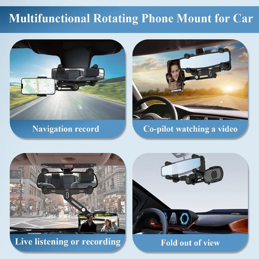 Car rearview mirror mobile phone holder