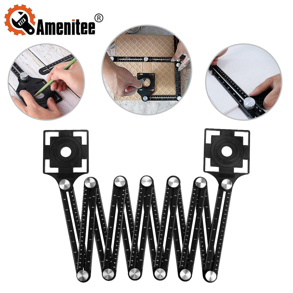 Six/Twelve-Sided Aluminum Alloy Angle Measuring Tool