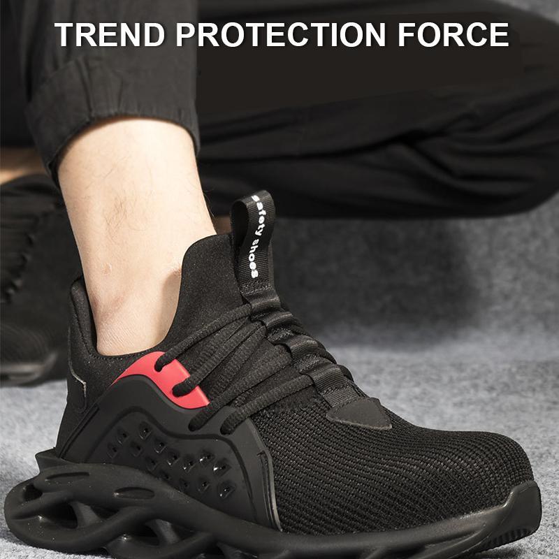 Outdoor Ademend Mesh Stalen Neus Anti Smashing Working Shoes