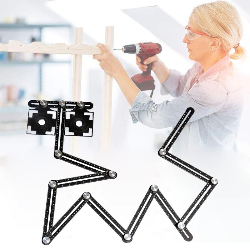 Six/Twelve-Sided Aluminum Alloy Angle Measuring Tool