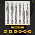 6pcs Thread Tap Drill Bits Set