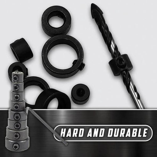 Drill Bit Depth Stop Collar Set