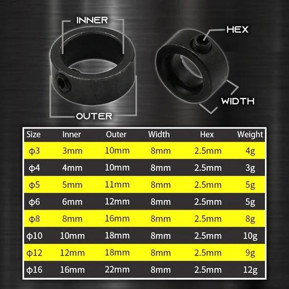 Drill Bit Depth Stop Collar Set