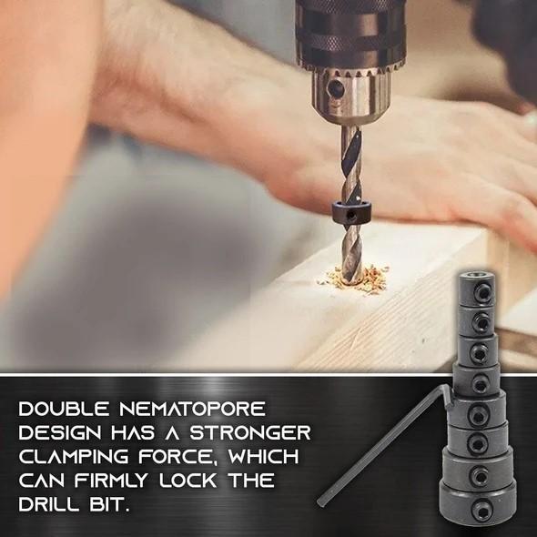 Drill Bit Depth Stop Collar Set