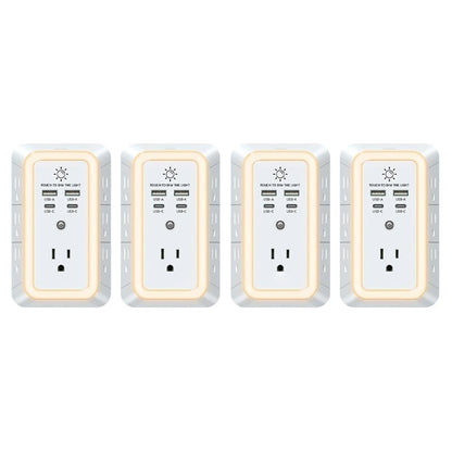 10-in-1 ETL-Certified Surge Protector Power Outlet