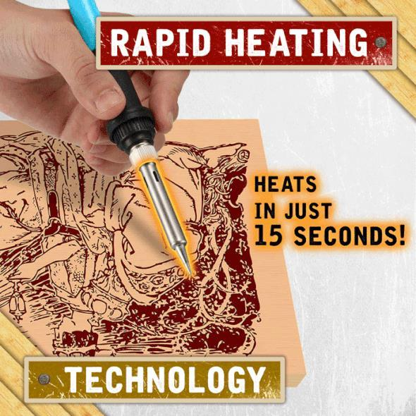 (LAST DAY PROMOTIONS- Save 50% OFF)Wood Burning Pyrography Kit 37pcs