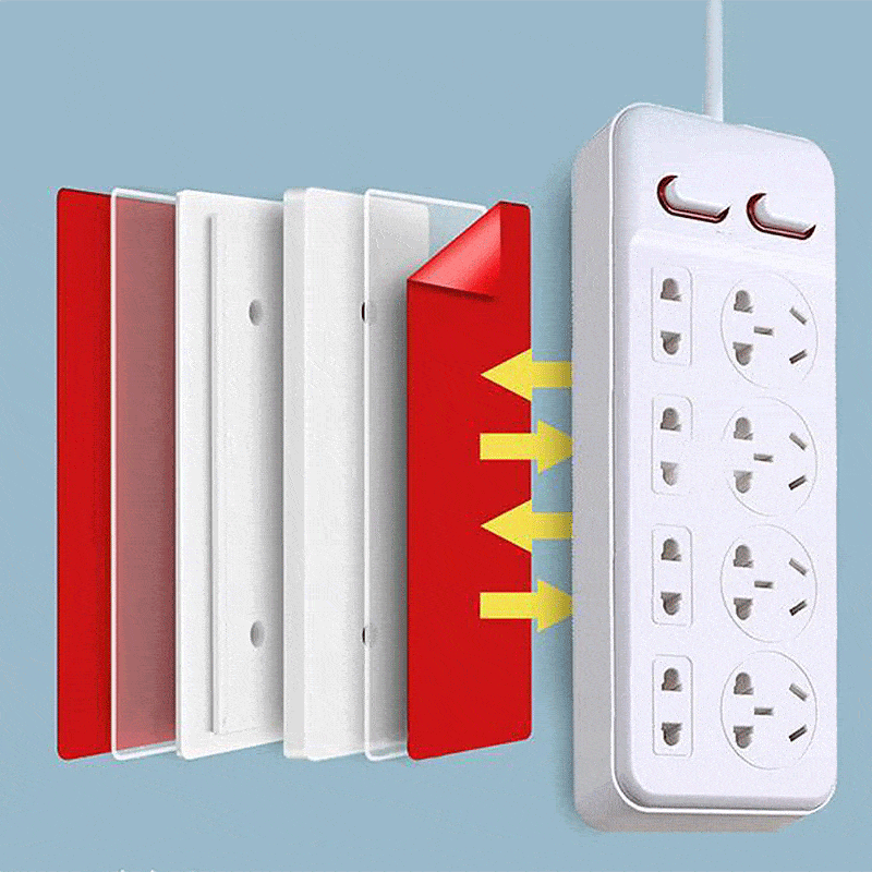 Adhesive Punch-free Socket Holder (5 PCS)