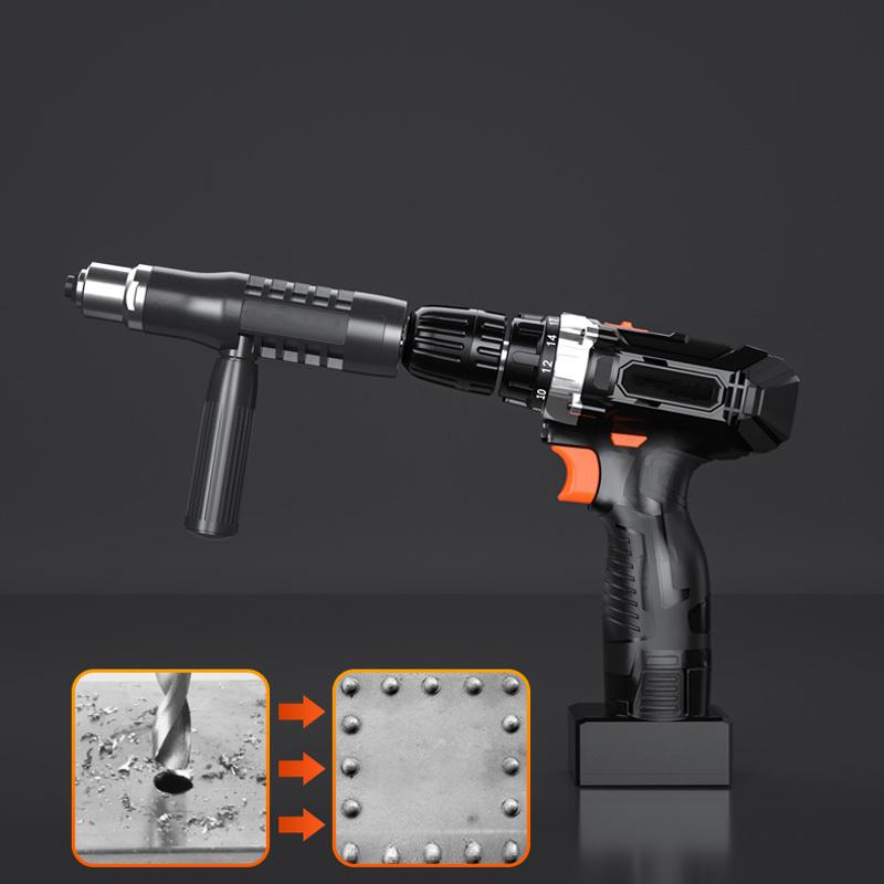 【🔥50% OFF🔥】Professional Rivet Gun Adapter Kit 🛠With 120 PCS RIVET WITH BOX