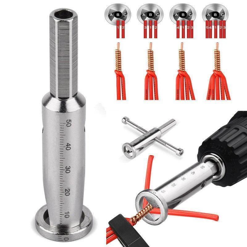 WIRE STRIPPING AND TWISTING TOOL