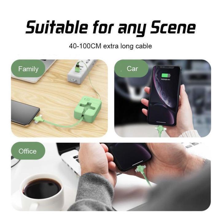 🎁CHRISTMAS SALE-50% OFF🎁4-in-1 Data Cable Phone Stand