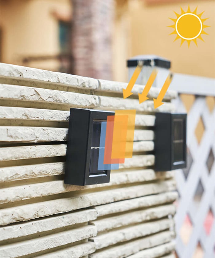 Outdoor Solar Wall Mount Path Lamp