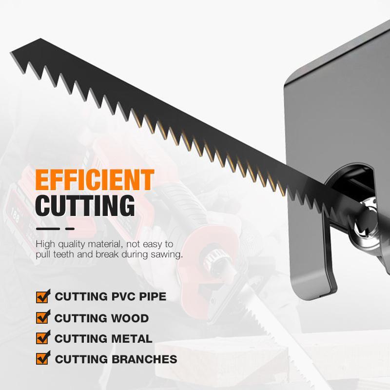 6-Piece Electric Drill Reciprocating Saw Set