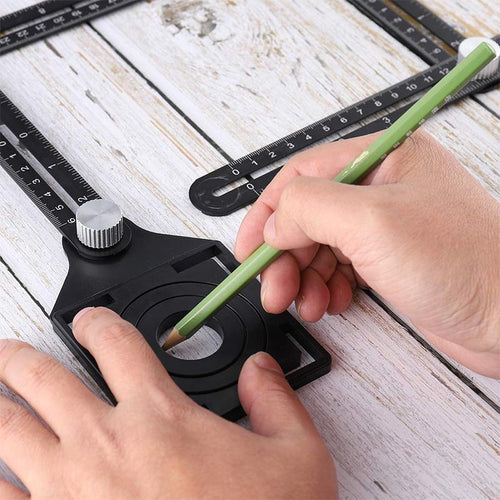 Six/Twelve-Sided Aluminum Alloy Angle Measuring Tool