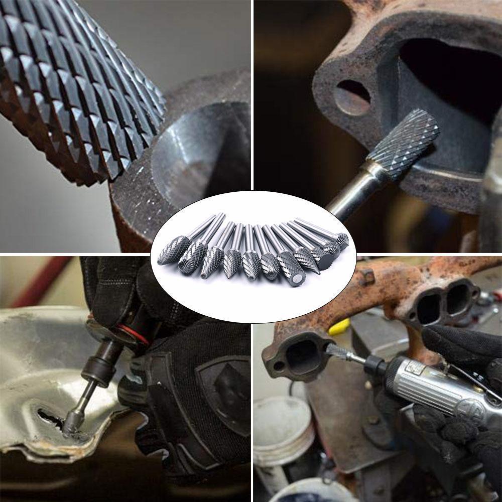 10pcs Double Cut Carbide Rotary Burr Set🔥🔥🔥