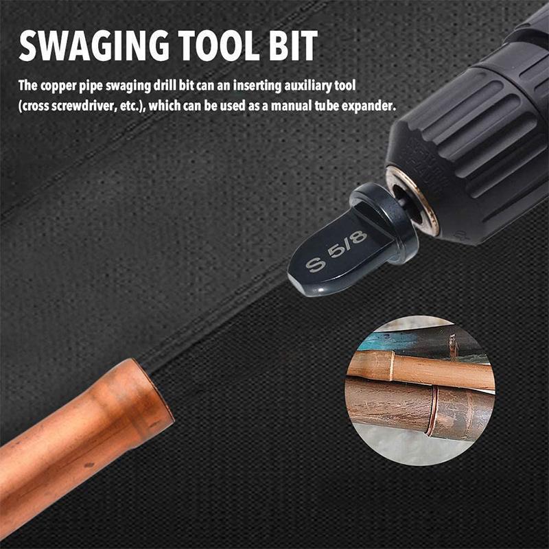 Flaring tool bit set1/4” 3/8” 1/2” 5/8” 3/4” 7/8 bits