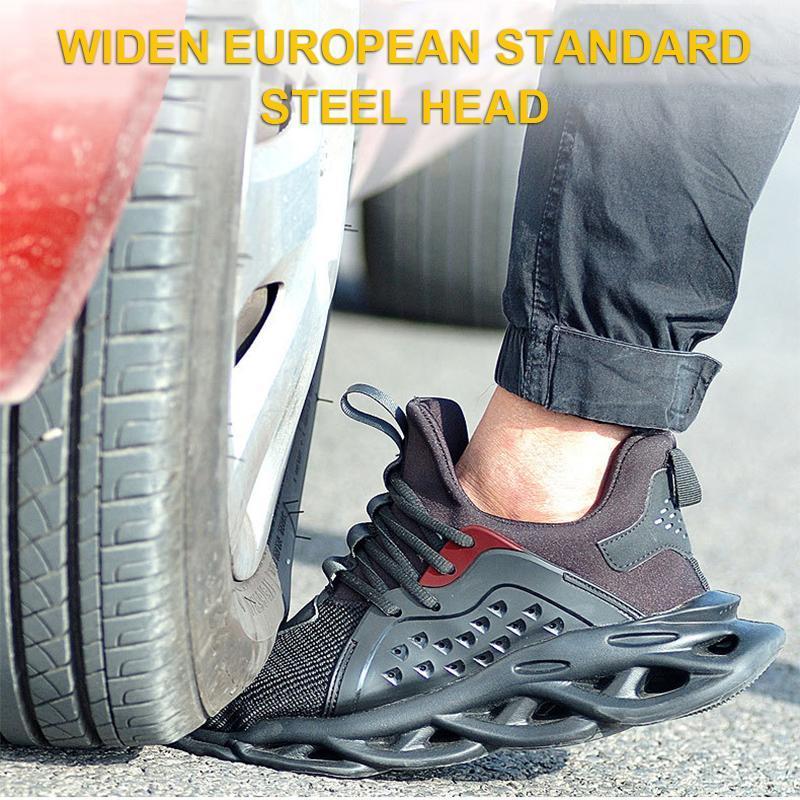 Outdoor Ademend Mesh Stalen Neus Anti Smashing Working Shoes