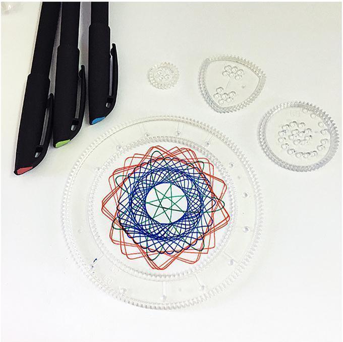 Spirograph Drawing Ruler Set