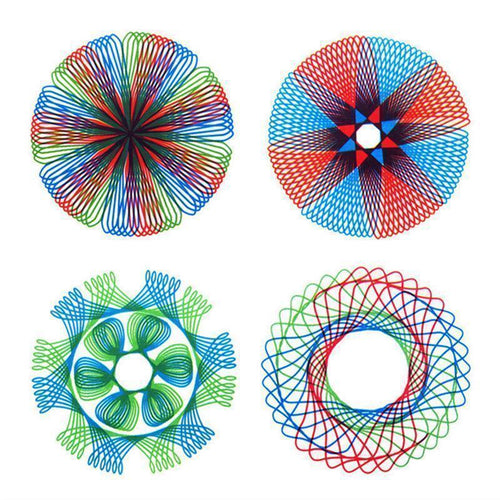 Spirograph Drawing Ruler Set