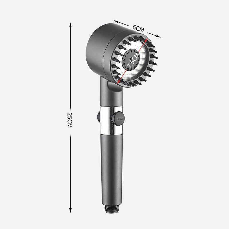 Multifunctional one-button adjustment shower head