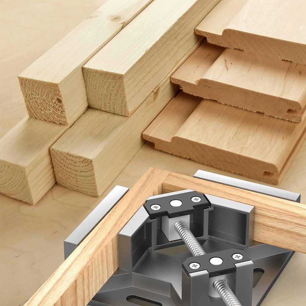 90 Degree Right Angle Clamp Woodworking Adjustable Bench Vise Tool