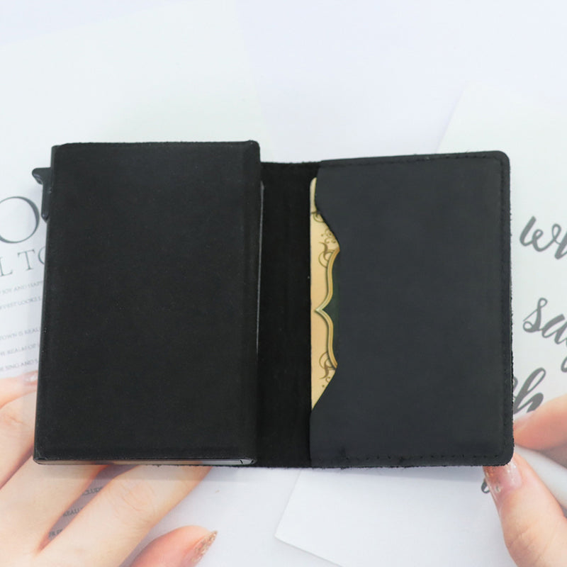 Multifunctional Wallet with Apple AirTag Case Cover Smart Anti-lost RFID Wallet