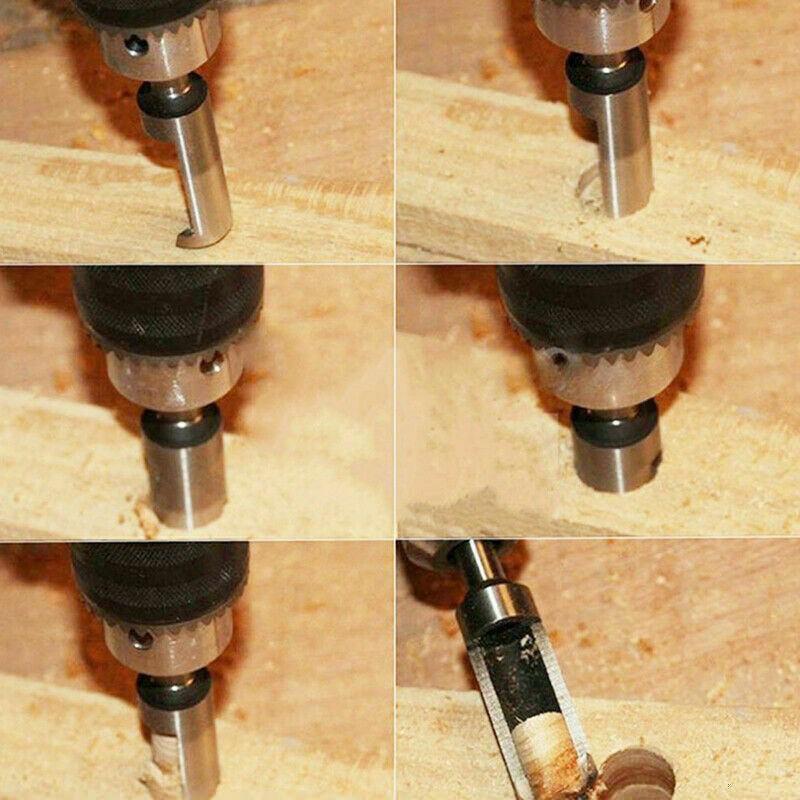 8 PCS Carbon Steel Plug Cutter Drill Bit Set(1/4'' ,3/8'' ,1/2'' ,5/8'')