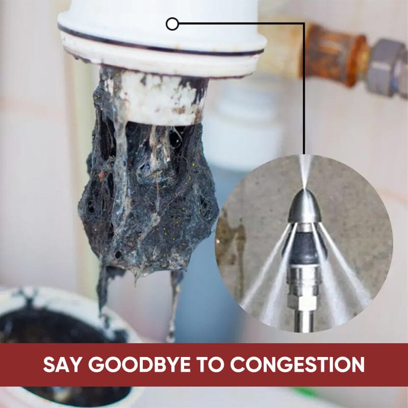 ✨HOT SALE✨Sewer Cleaning Tool High-pressure Nozzle