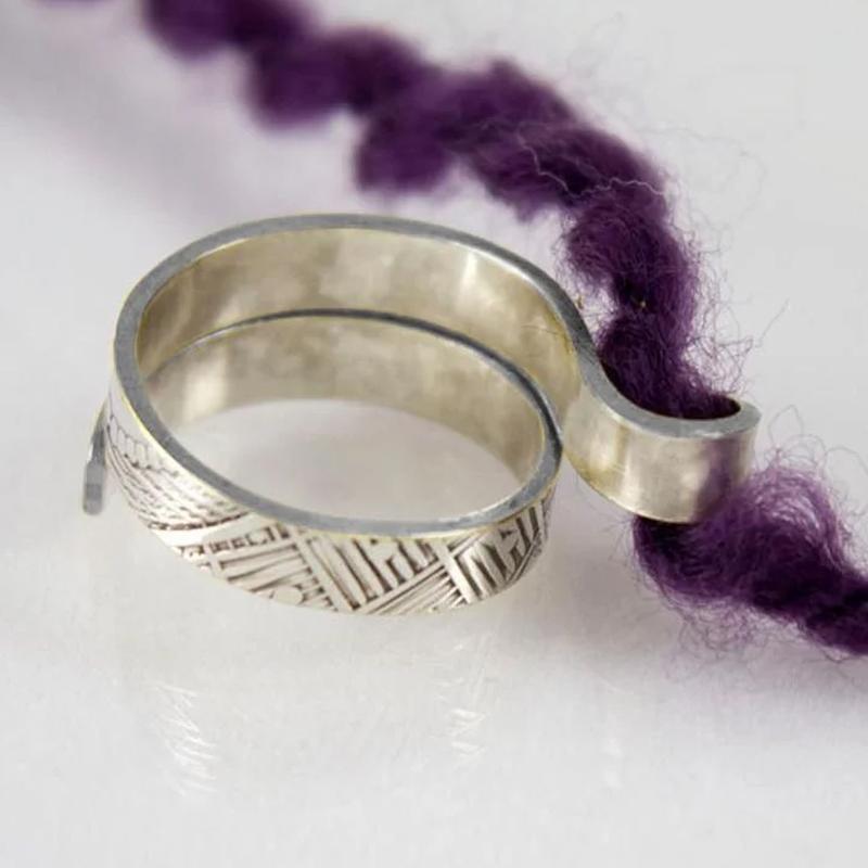 Adjustable Knitting Crochet Yarn Guide Ring | Yarn Tension Ring