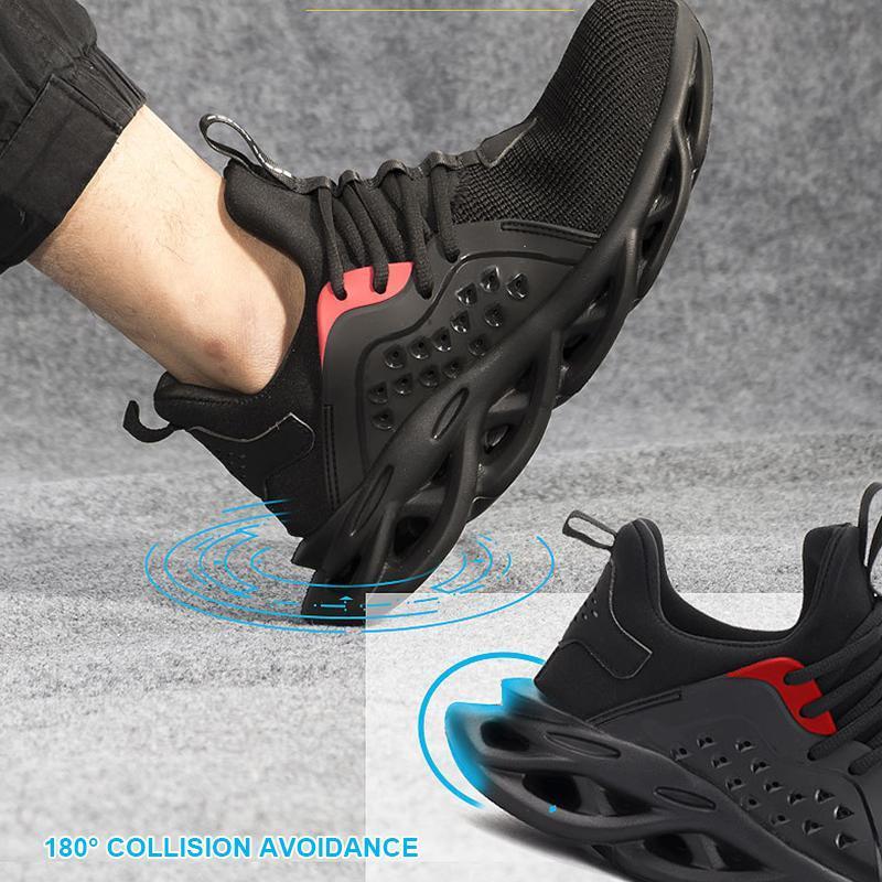 Outdoor Ademend Mesh Stalen Neus Anti Smashing Working Shoes