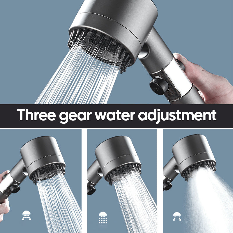 Multifunctional one-button adjustment shower head