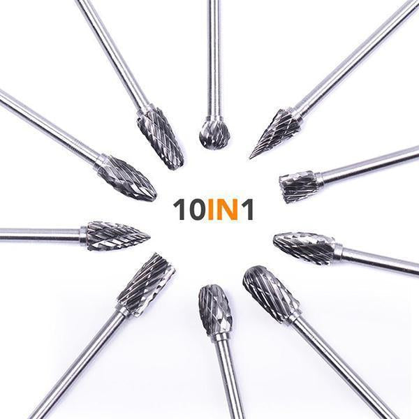 Premium Tungsten Steel Carbide Rotary Burr Set