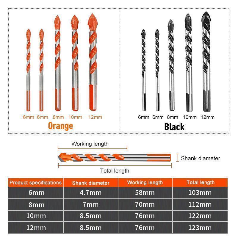 🔥Hot Sale🔥Triangular-overlord Handle Multifunctional Drill Bits