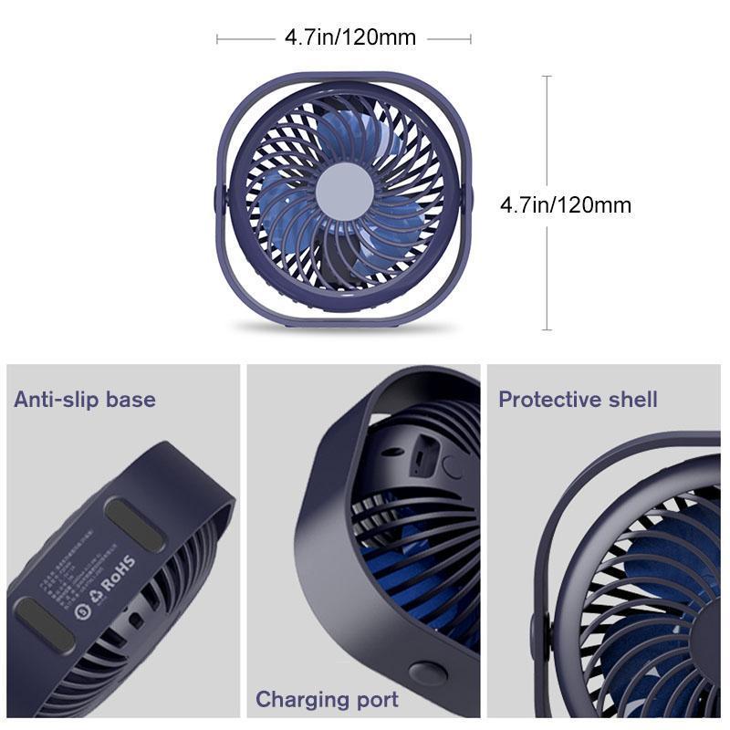 Ventilador de mesa portátil de sobremesa