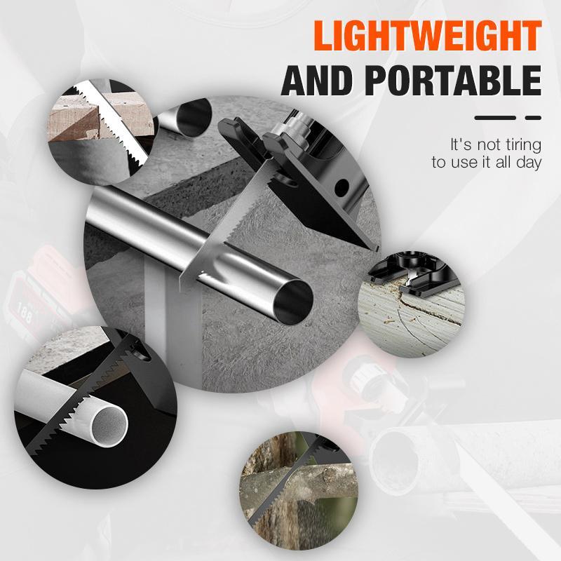 6-Piece Electric Drill Reciprocating Saw Set