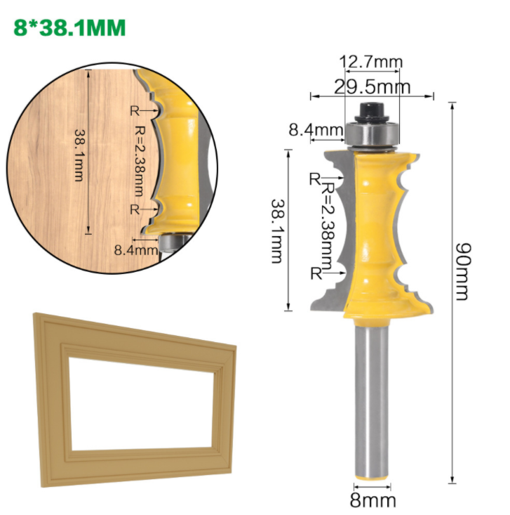 Frame Molding Router Bits