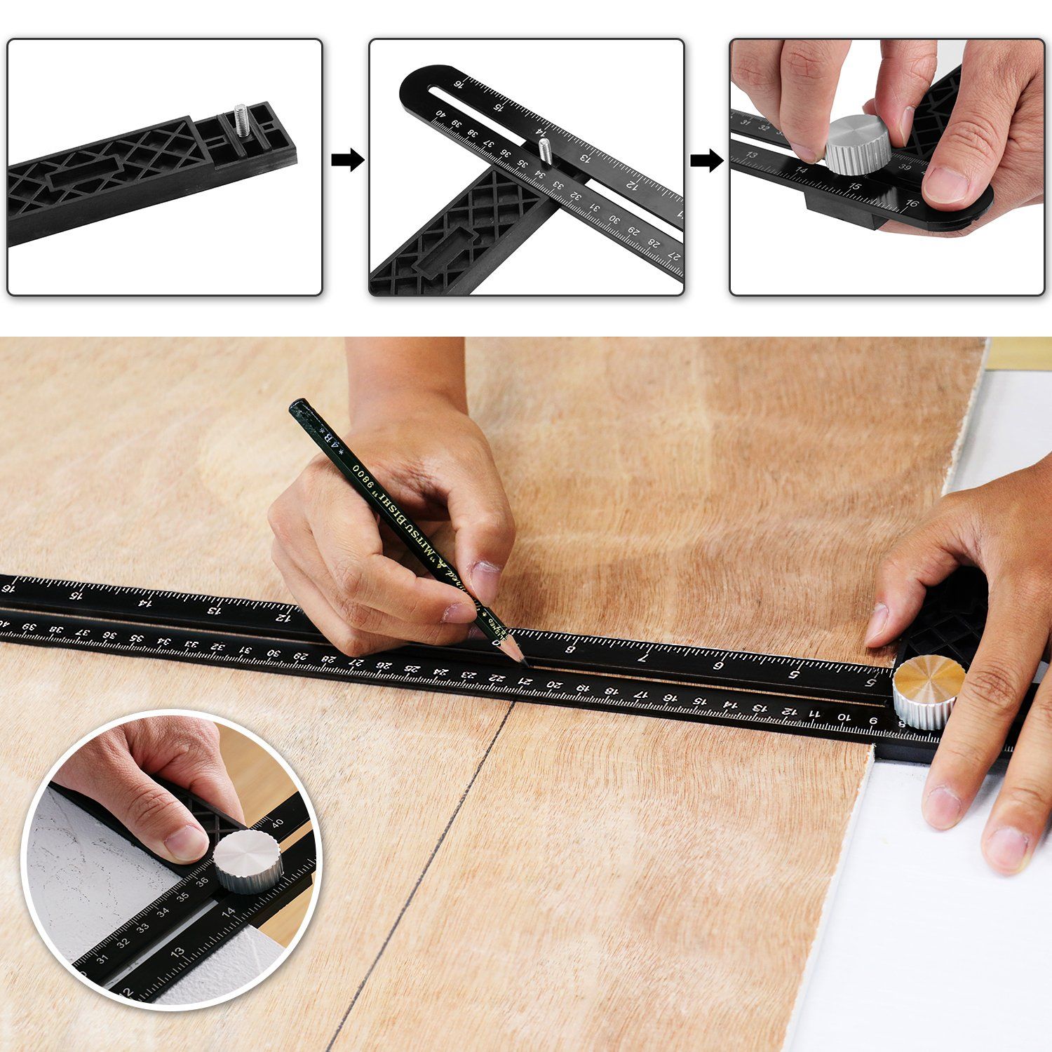 Six/Twelve-Sided Aluminum Alloy Angle Measuring Tool