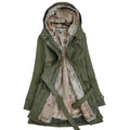 Ladies Winter Coat With Removable Faux Fur